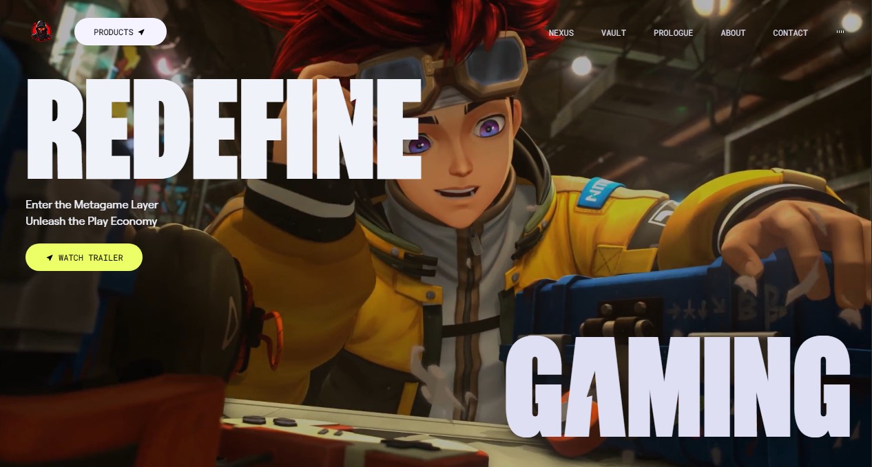 Gaming Website project cover